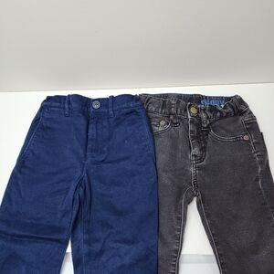 2 pair Crewcuts skinny pants, size 5